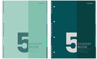 Kołonotes A4 100k 70g kratka Student Book 5P, Top-2000