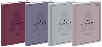 Brulion A5 96 k. kratka 90g Academy, Interdruk