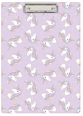 Deska z klipem A4 z nadrukiem unicorn, Biurfol