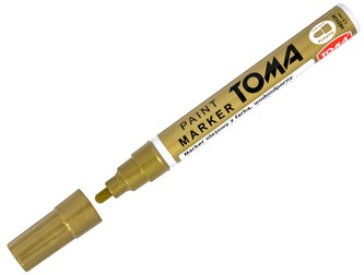 Marker olejny Medium 2.5 mm złoty 440, Toma