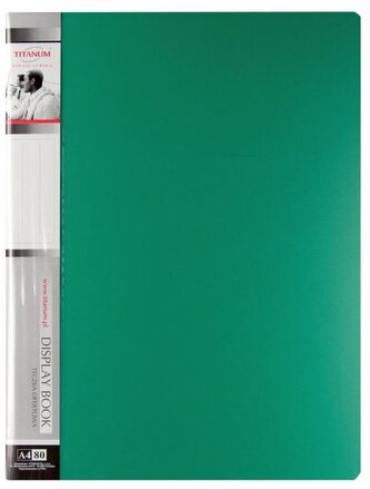 Album ofertowy 80 koszulek A4 ziel. TO80GR, Titanum