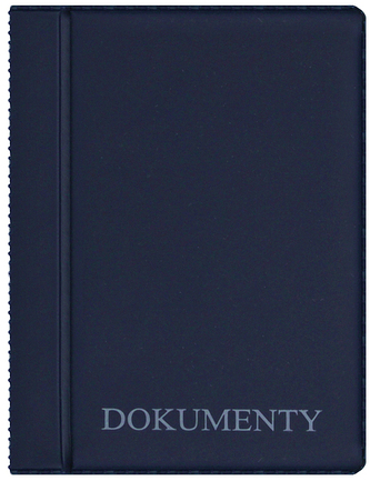 Okładka na dokumenty mini premium granat,Biurfol