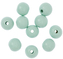 Koraliki drewniane, kulki, 2,5 cm, miętowe, 10 szt., Dp Craft