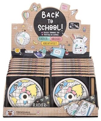 Zestaw kreatywny ołówek i gumka-bączek, Trendhaus