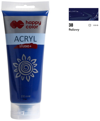 Farba akrylowa Studio 200ml, ftalowy, Happy Color