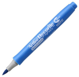 Markery permanentny Decorite Brush, końcówka pędzelkowa niebieski metaliczny, ArtLine