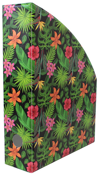 Pojemnik na dokumenty 7 cm z nadrukiem Flowers, Biurfol