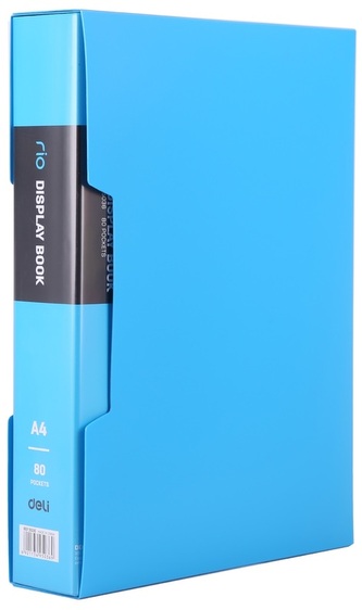 Album ofertowy A4 80 koszulek Rio niebieski, Deli