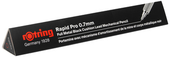 Ołówek automatyczny Rapid Pro czarny 0.7 mm, Rotring