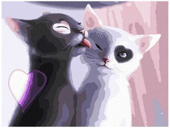 Numeromalowanie Classic 30x40cm Troskliwe kotki PC3040135, iPicasso