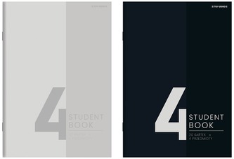 Zeszyt A5 80k 70g kratka 4 przedmioty, Top 2000