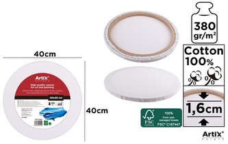 Podobrazie bawełniane okrągłe średnica 40cm 380g/m2 PP97-4040 Artix, Main Paper