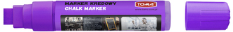 Marker kredowy końc. 8 x 15 mm fioletowy 290-92, Toma