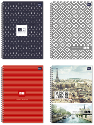 Skorowidz A5 linia na spirali, Interdruk