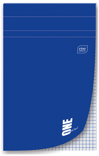 Blok biurowy A4+ 80 k. kratka 70g perforowany One Color, Interdruk