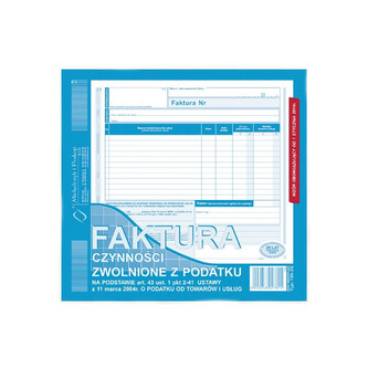 Druk Faktura czynności zwol.z pod.2/3A4