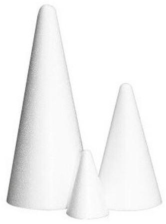 Stożek styropianowy 100x250 mm, Bovelacci