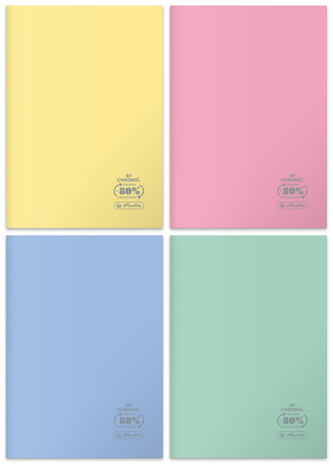 Zeszyt A4 60 k kratka Eco PP, Pastel colors, Herlitz