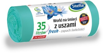 Worki na śmieci 35L z uszami Fresh rolka 24 szt., Stella