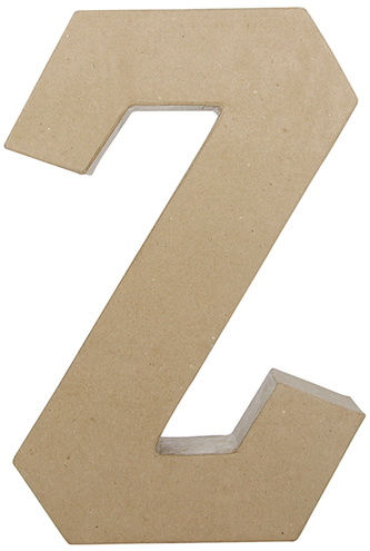 Litera fantazyjna "Z" z masy papierowej AC419, Decopatch