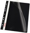 Skoroszyt wpinany A4 plastikowy czarny 10szt, Esselte