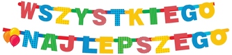 Girlanda "Wszystkiego Najlepszego" 230cm, GoDan