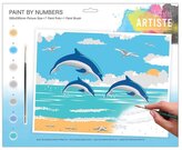 Zestaw do malowania duży - Artiste - Leaping Dolphins., Docrafts