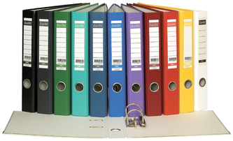 Segregator A4-50mm mech.dźwig. XXL granat.szyn., Bantex