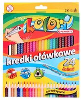 Kredki 24-kol. trójkątne Kolori Premium, Penmate