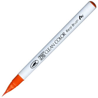 Marker Clean Color Real Brush - orange  070, Kuretake