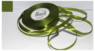 Wstążka satynowa zielona-ciemna 25 mm 32 mb. AX25-36, Aliga
