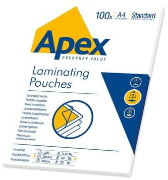 Folia laminacyjna A4 2 x 100 mic. op. 100 szt., Apex