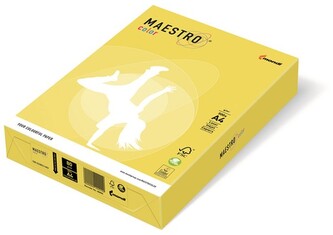 Papier ksero kolorowy A4 160g. żółty ciemny CY39 250ark., Maestro Color