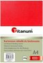 Karton chromolux A4 czerw. 100ark Titan.