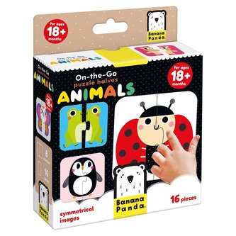 On-the-Go Puzzle Halves. Animals 18m+
