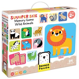 Suuuper Size Memory Game. Wild Animals 2+