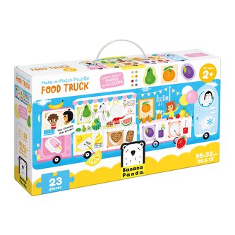 Make-a-Match Puzzle. Food Truck