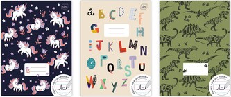 Zeszyt A4 32 kartki 3linia kolor. 70g.