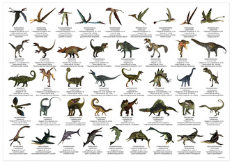 Podkład oklejany Dinozauy, Derform