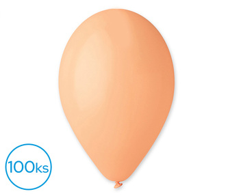 Balónky 100ks OBYČ. lososové