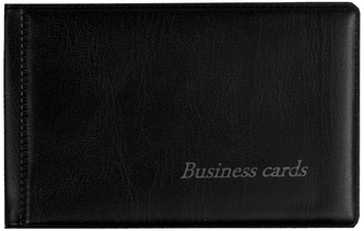 Wizytownik 20 kieszonek czarny WI-03-01, Biurfol