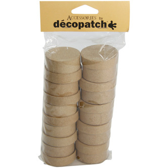 Pudełeczka okrągłe 10 szt. - 15 x 30 x 3 cm. EV009, Decopatch
