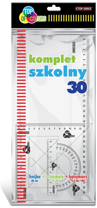Komplet geometryczny 30 cm 4-elem., Top-2000