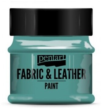 Farba do tkanin i skór 50ml turkus zielony, Pentart
