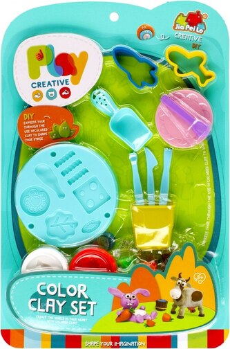 Masa plastyczna. Zestaw z foremkami i akcesoriami. Mega creative 523048