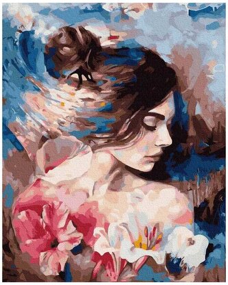 Numermoalowanie Classic 40x50 Portret w rozmytych barwach PC4050570, iPicasso