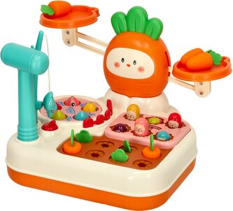 CHIPOLINO Senzorická multifunkční hračka 4v1 Orange