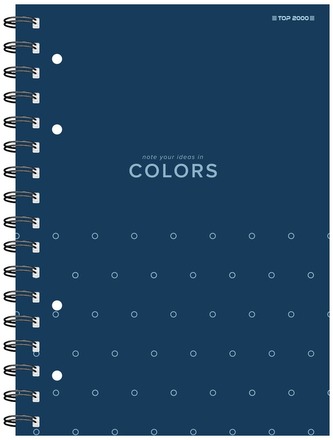 Kołonotatnik  A4 100k 70g kratka Colors niebieski, Top-2000