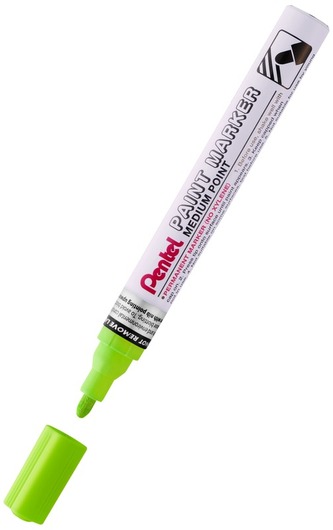 Marker olejowy - okrągła końc. 4,5mm, aluminiowa obudowa, seledynowy MMP10-K, Pentel