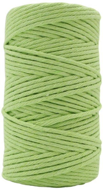 Sznurek dekoracyjny bawełniany 50mb pastel limonka, Tres